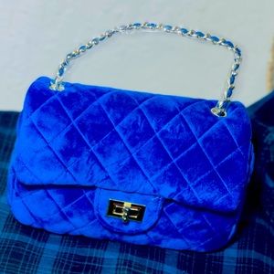 Blue Velvet Purse